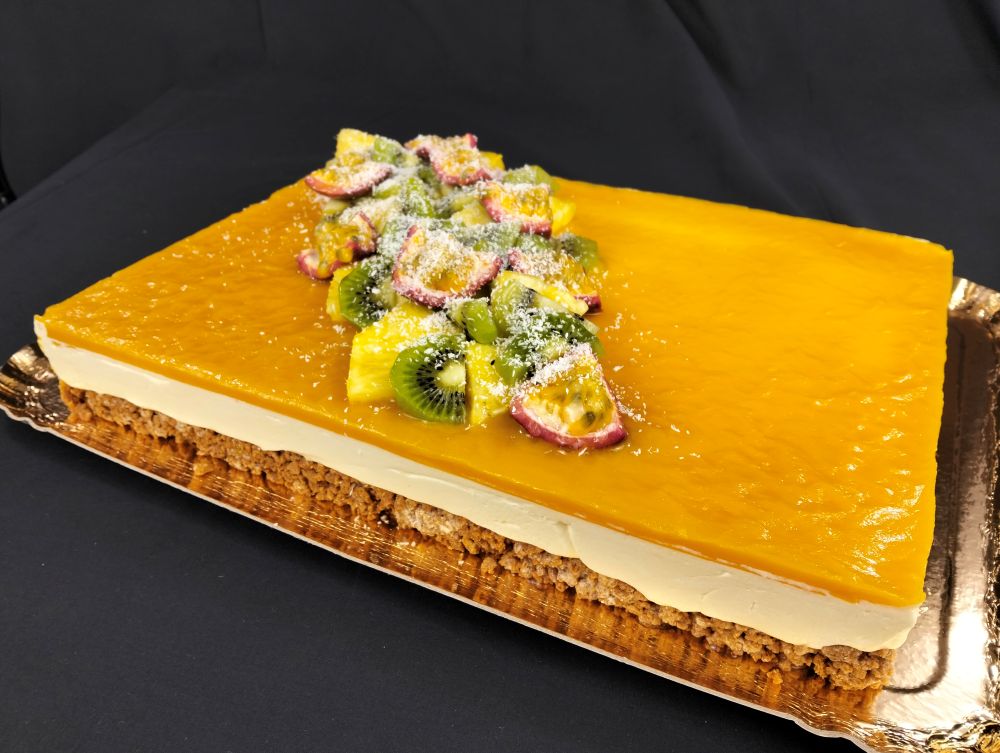 Entremet spéculoos-passion-chocolat blanc